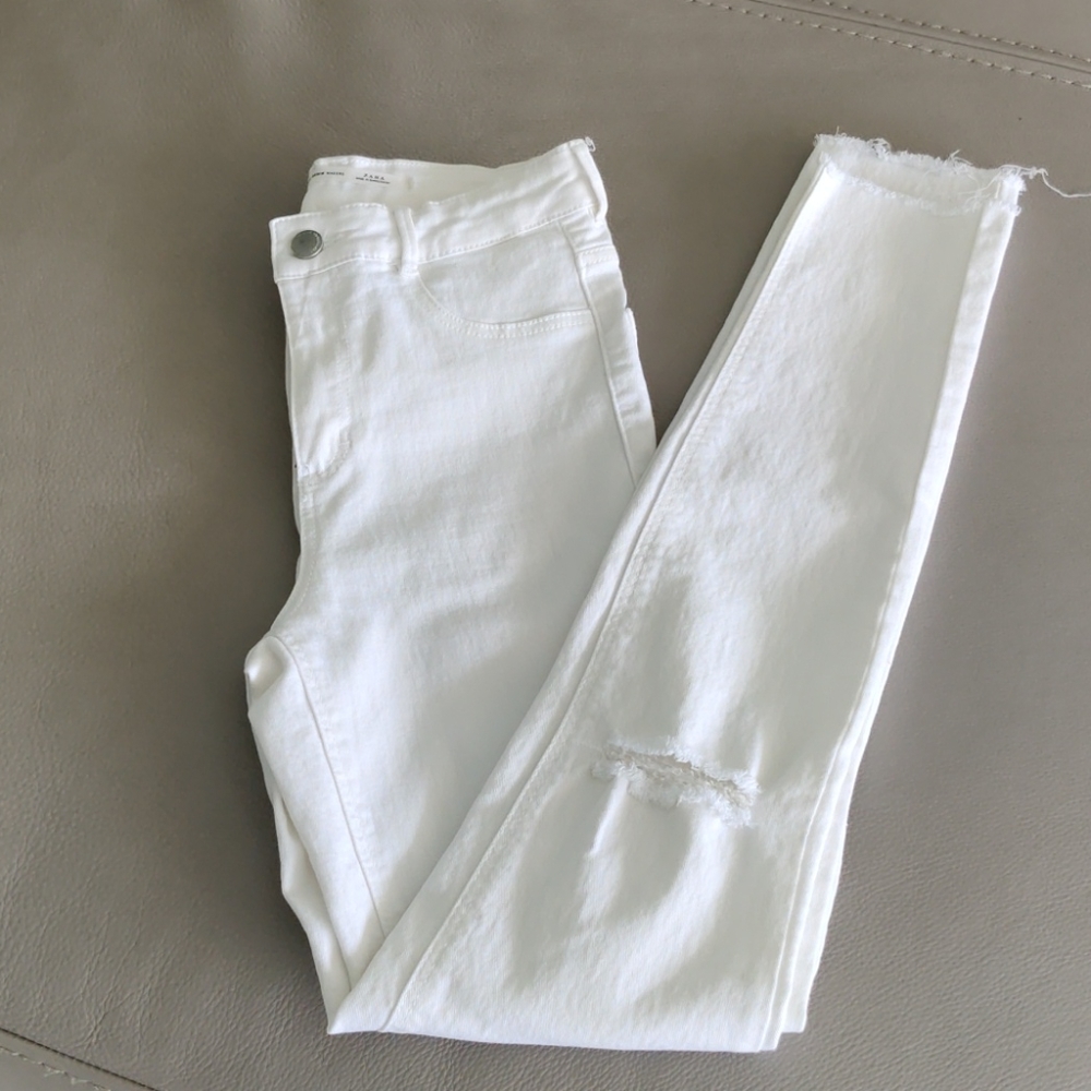 ZARA TRAFALUC HIGH WAIST DENIM JEANS